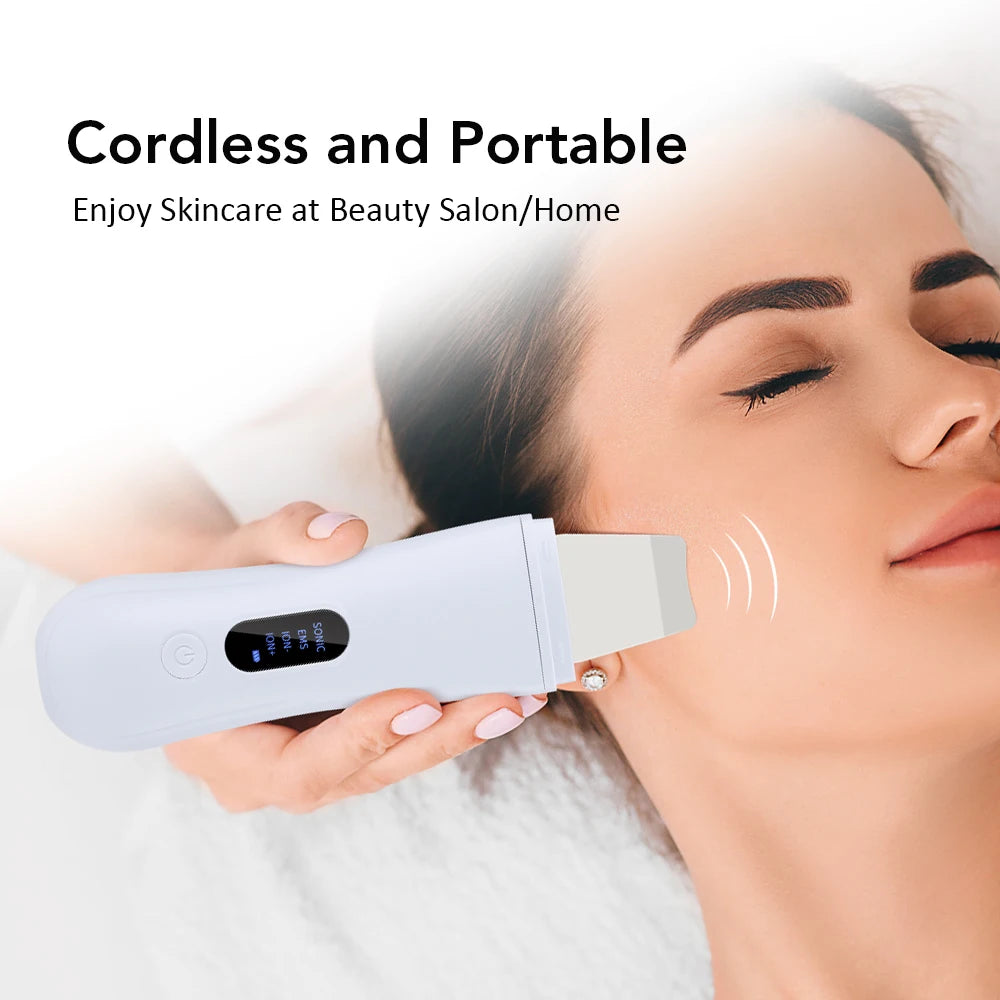 Ultrasonic Skin Scrubber & Face Spatula