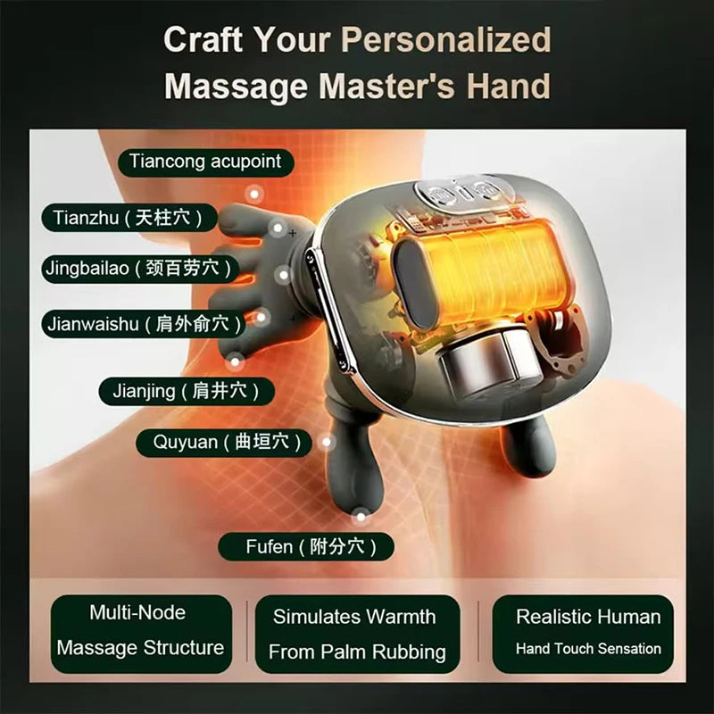 N7 Bionic Neck and Shoulder Massager with Kneading Function, 3 Intensity Levels