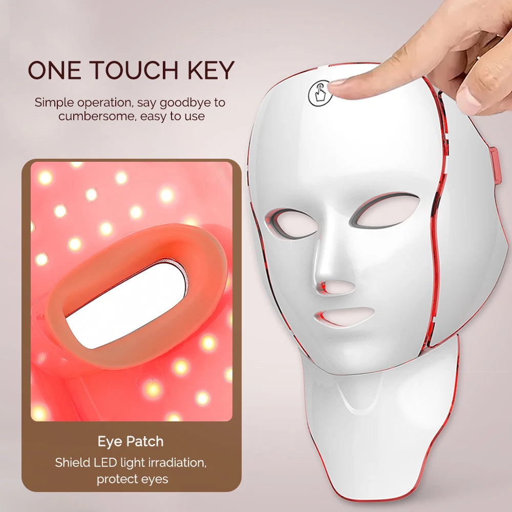 7-Colour LED Face & Neck Beauty Mask