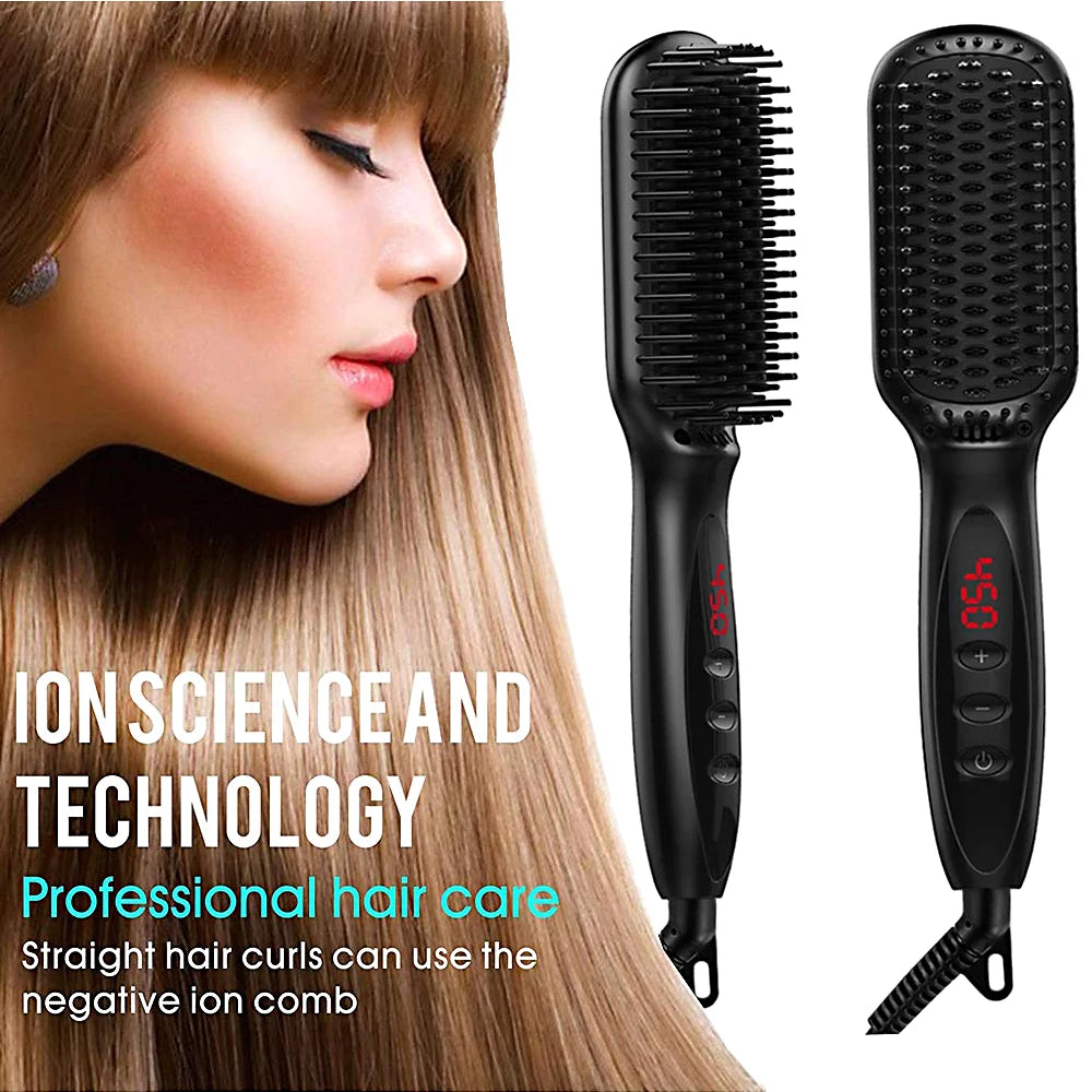 Ceramic Hair Straightening Brush