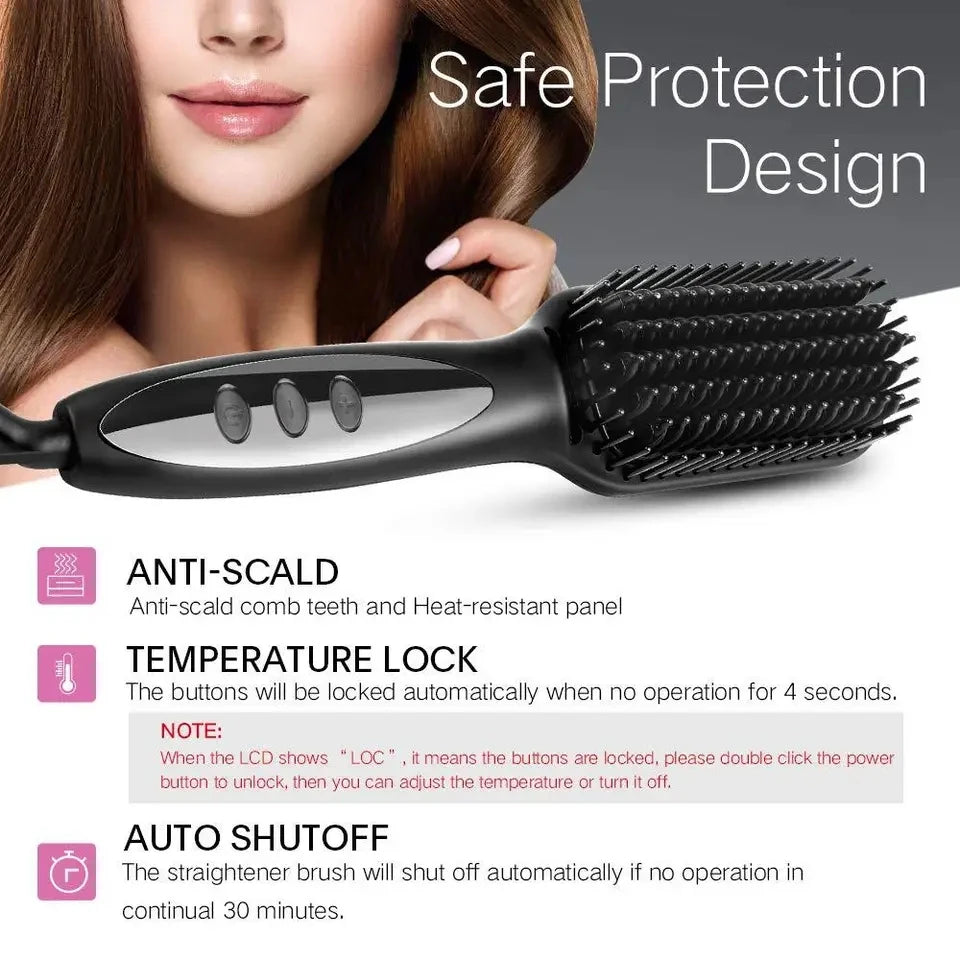 Ceramic Hair Straightening Brush