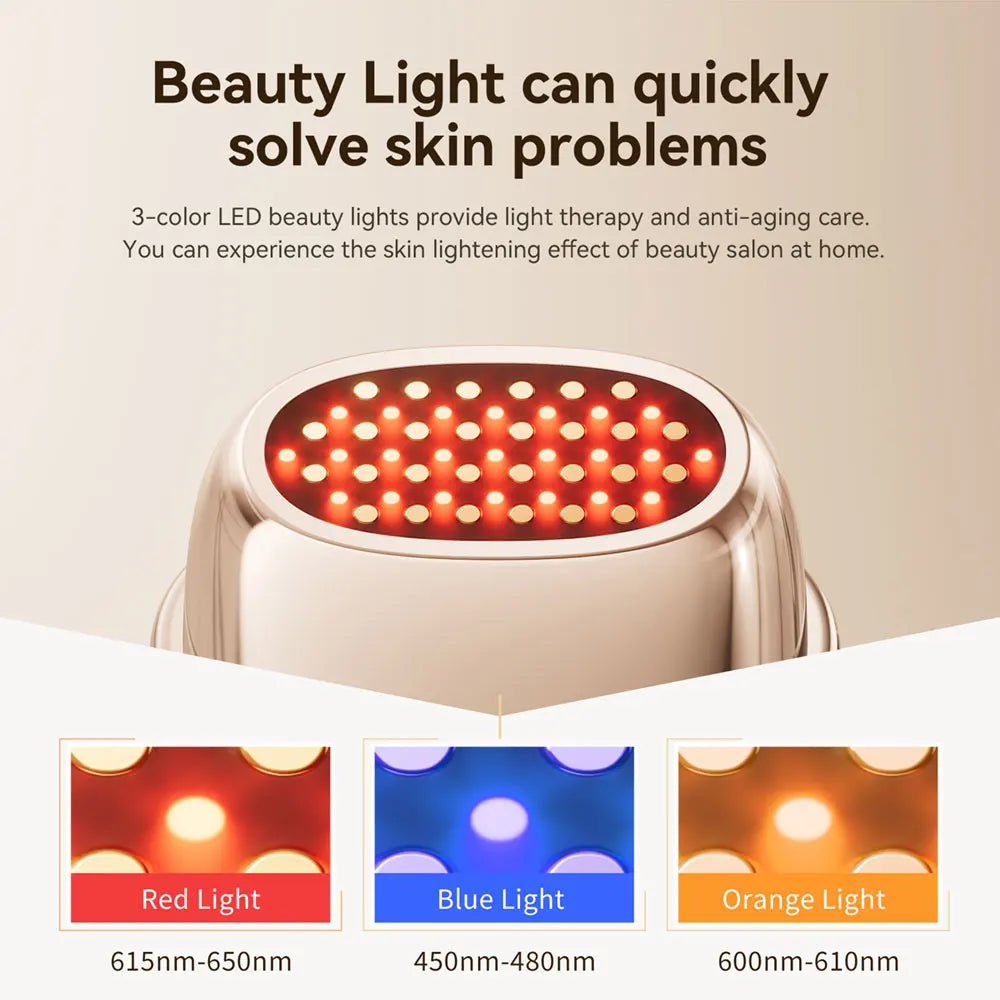 ANLAN 9-in-1 RF & EMS Facial Beauty Device | 24K Gold Skin Tightening & Anti-Ageing Massager