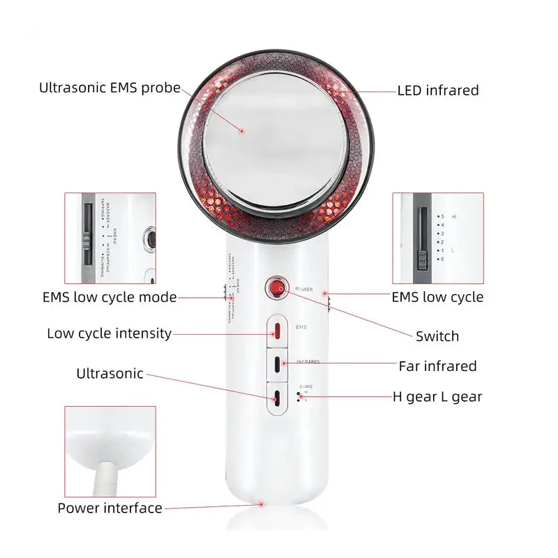 ShaxyMsc 3-in-1 Ultrasonic Body Sculpting Massager