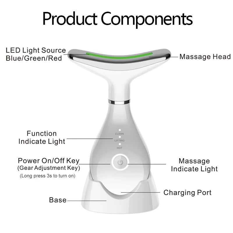 7-in-1 LED Face & Neck Beauty Device