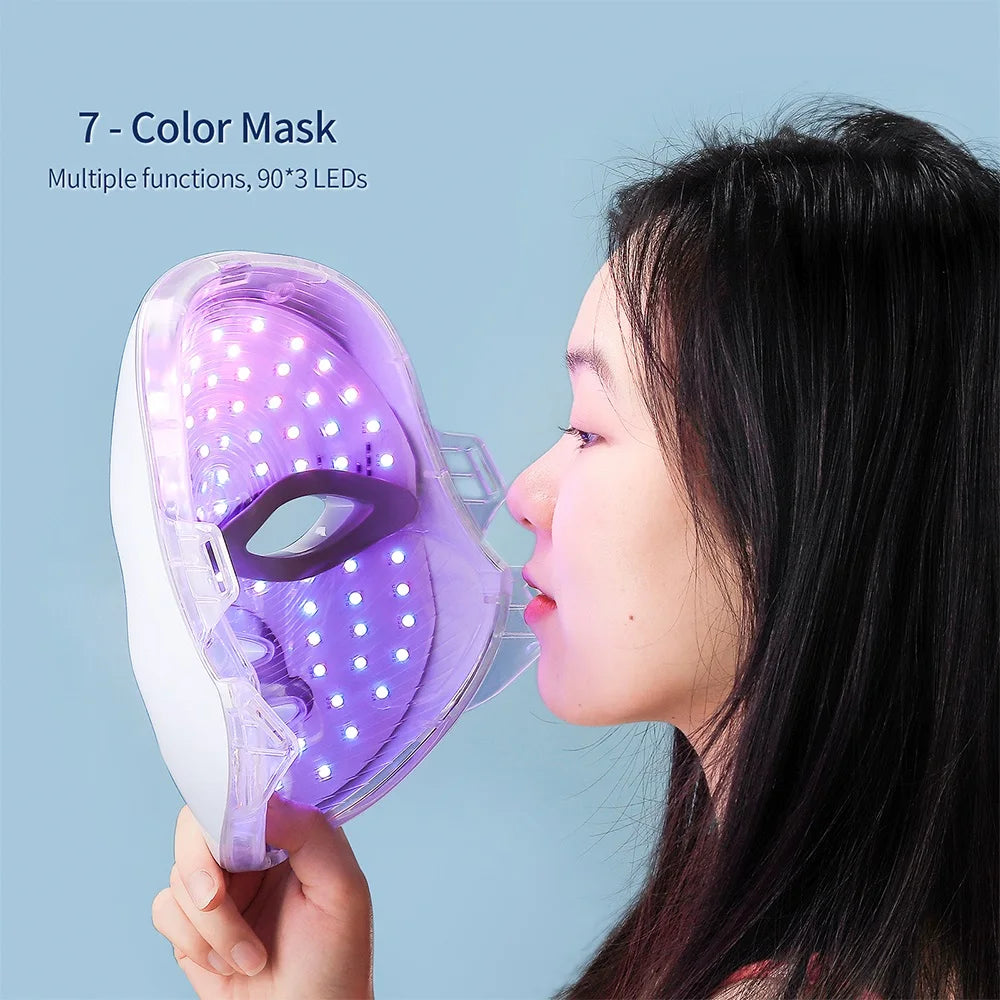 LED Face & Neck Mask – Seven Colours, Two Zones