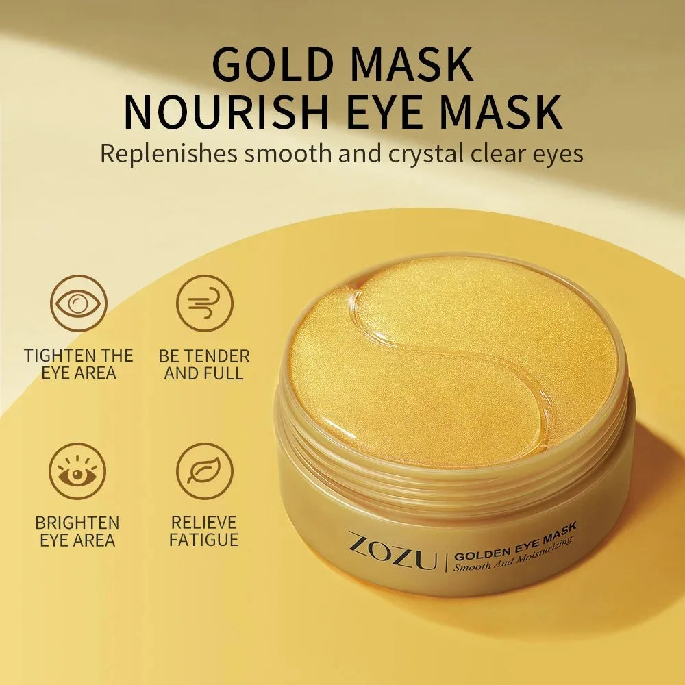 Avocado & 24K Gold Collagen Eye Masks – Hydrating Under Eye Patches for Dark Circles, Puffiness & Firm Skin